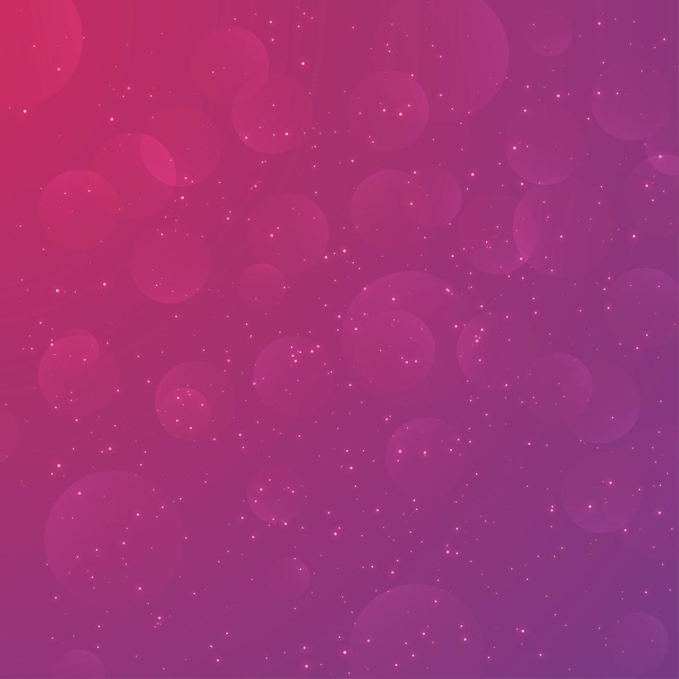 Pink purple gradient magicical bokeh design vector