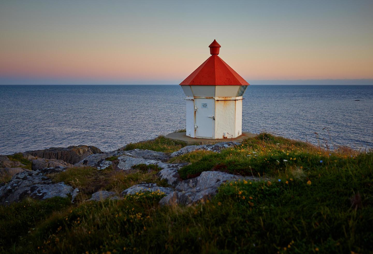 Red capped lighthouse  photo