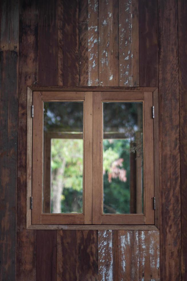 Wooden window frame  photo