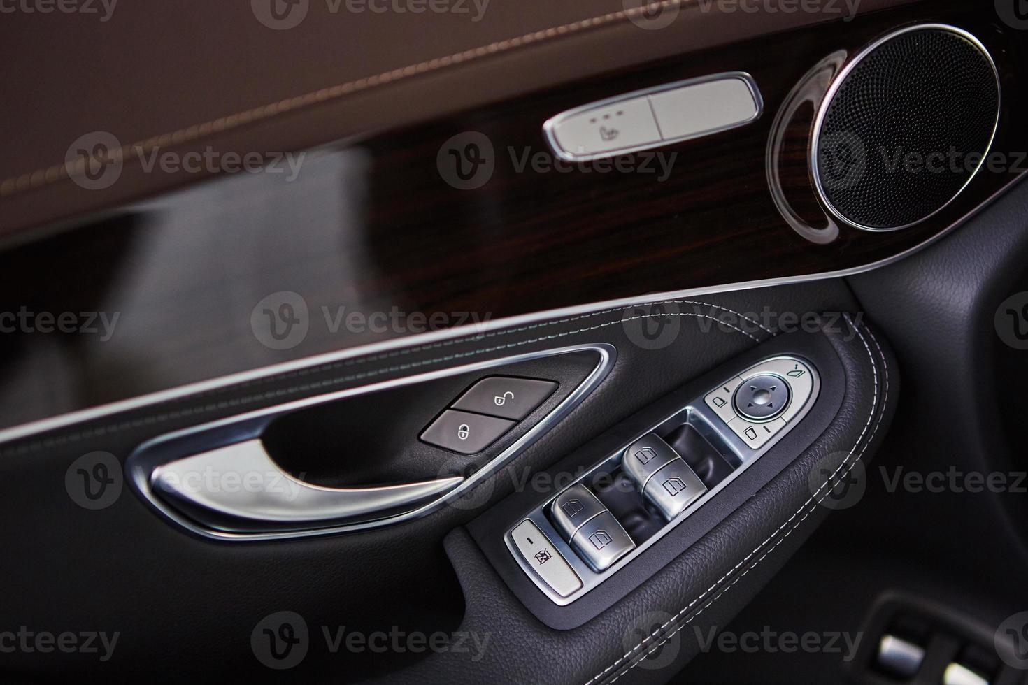 Luxury car interior details photo