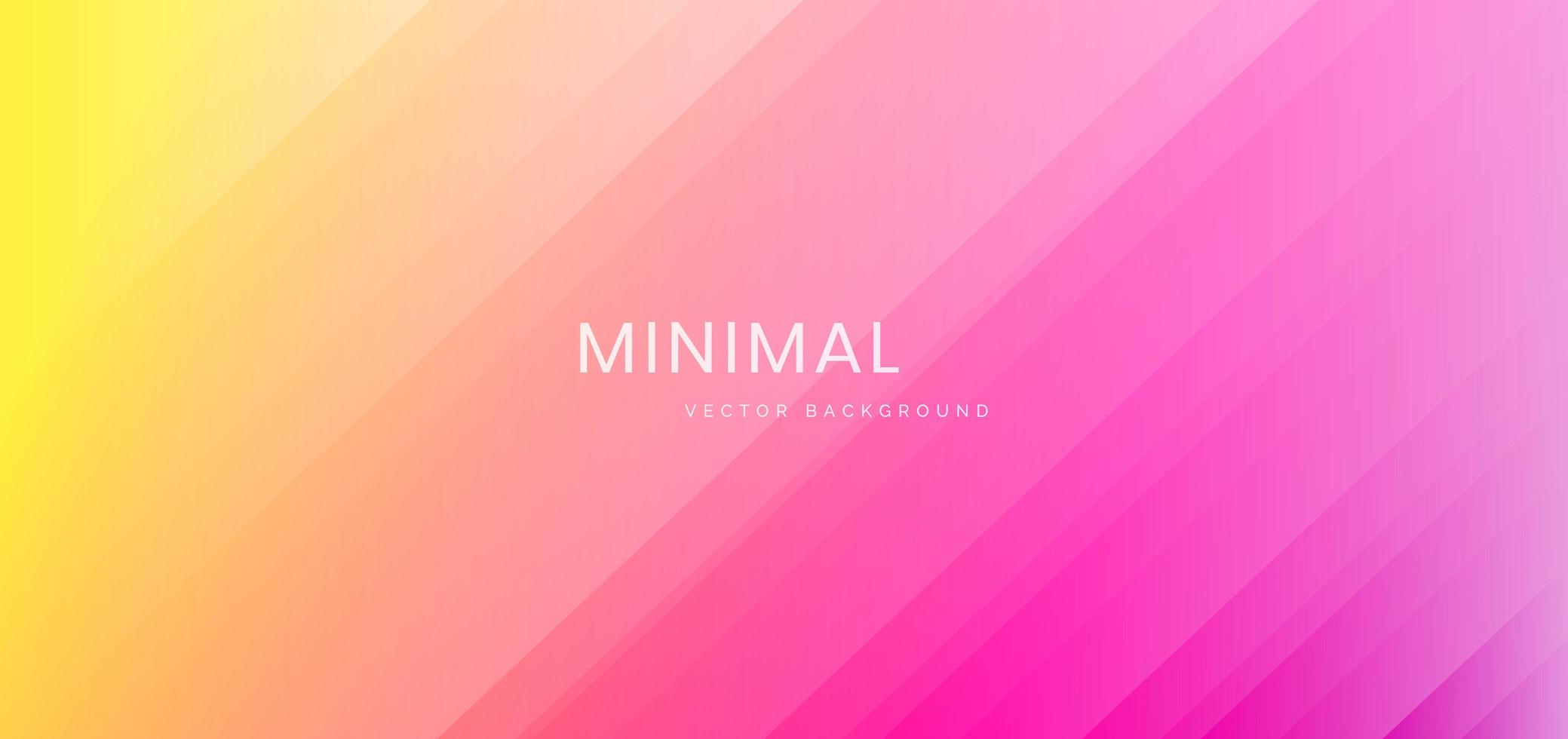 Yellow, Pink Gradient Background with Striped Diagonal Lines vector