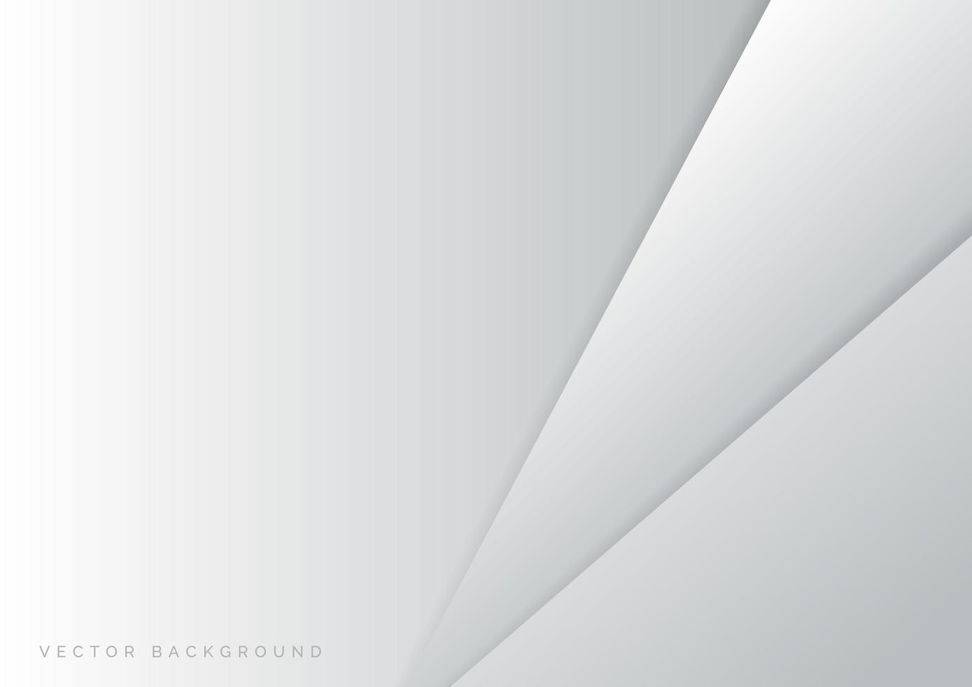Abstract Modern Gray and White Design Paper Layer Background vector