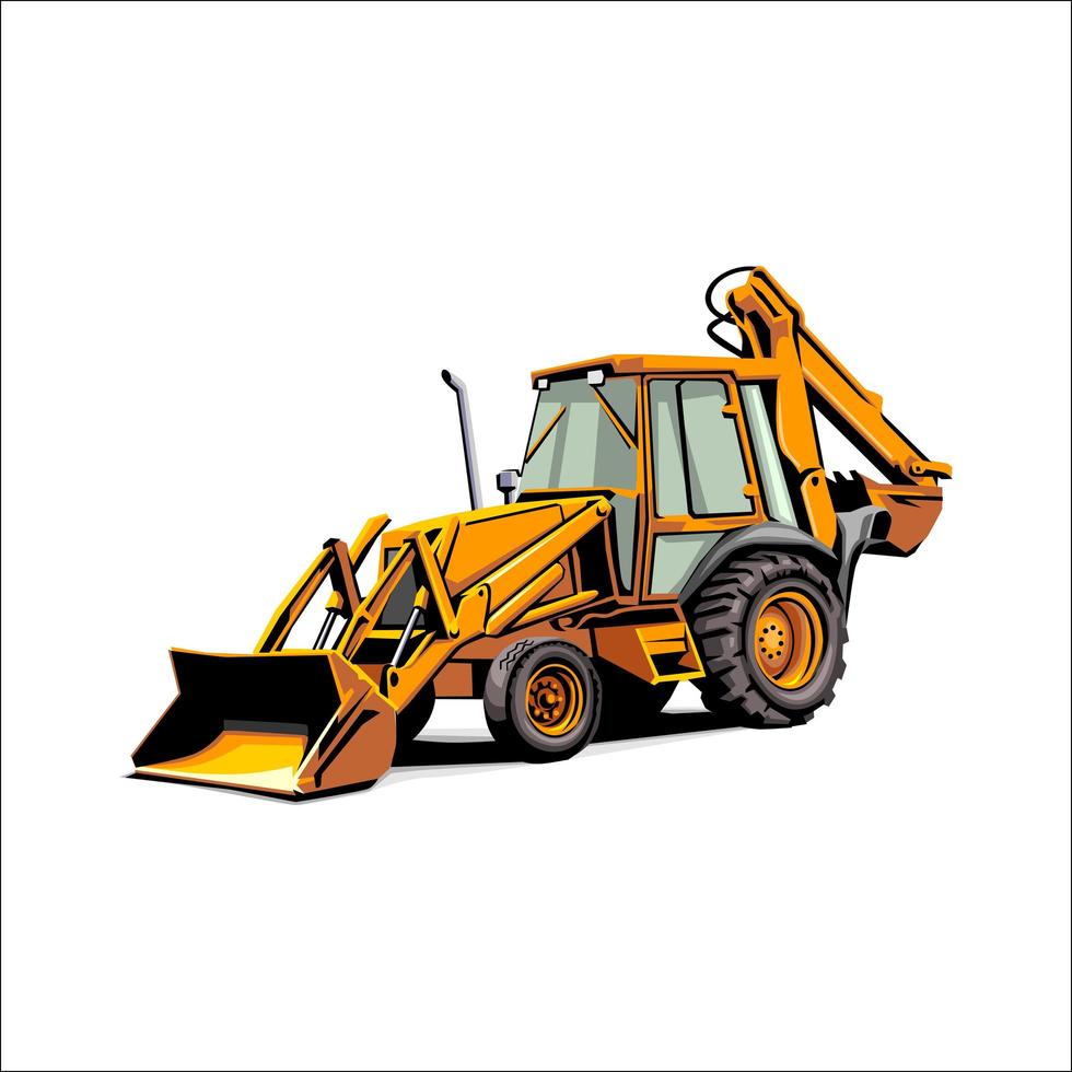 Heavy vehicle for construction and mining vector