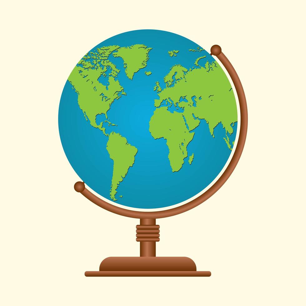 Earth globe design vector