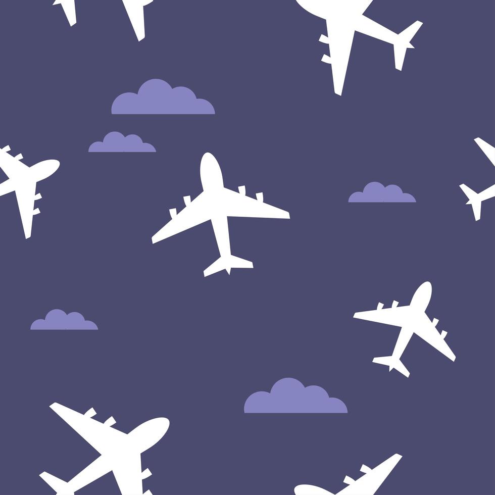 Airplane seamless pattern 1261043 Vector Art at Vecteezy