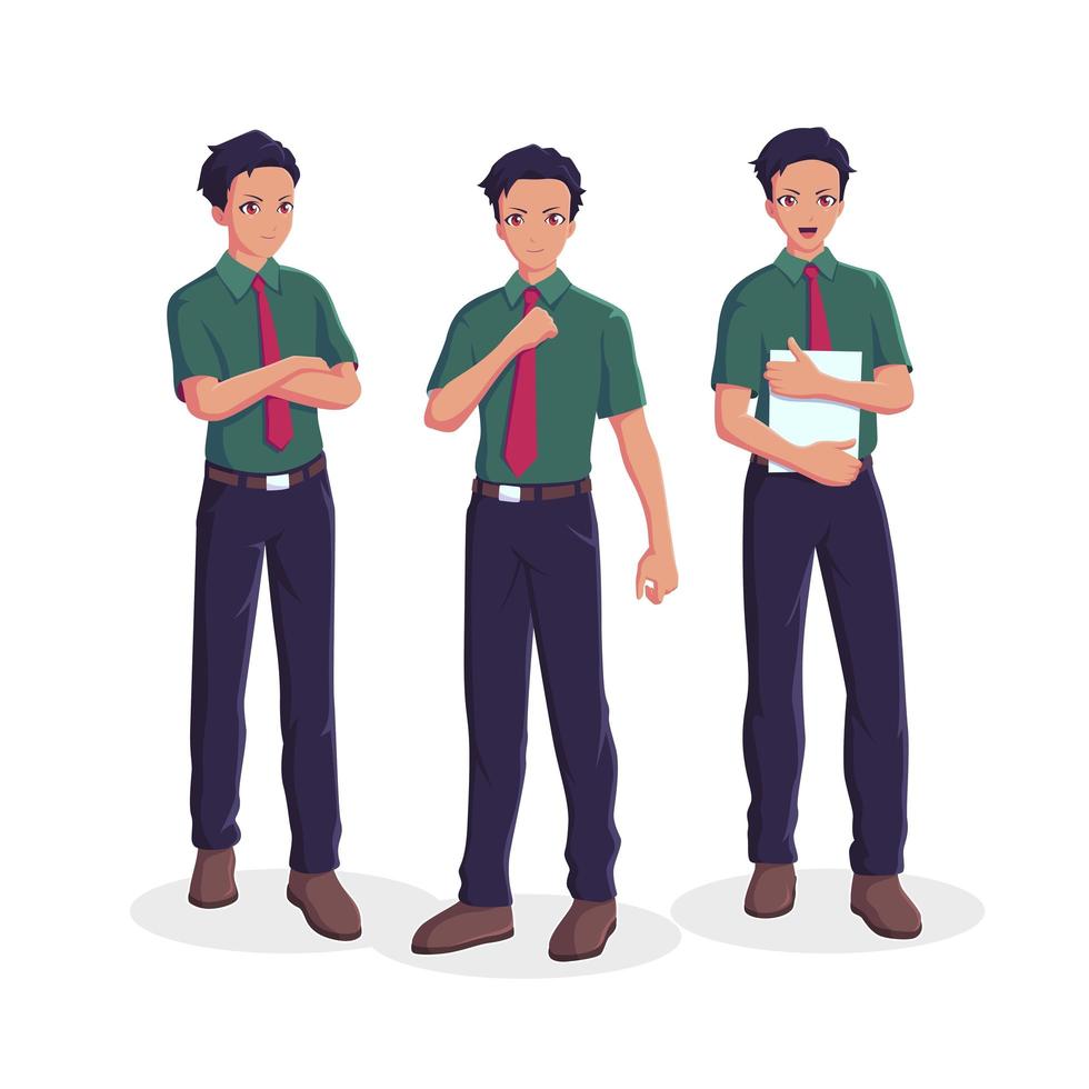 Salesman collection set vector