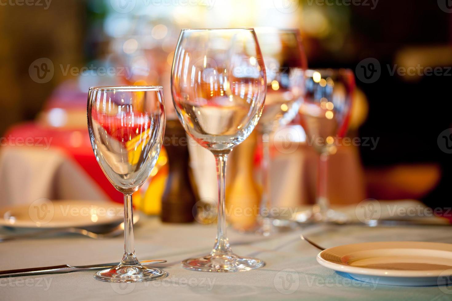 Table in a restaurant photo