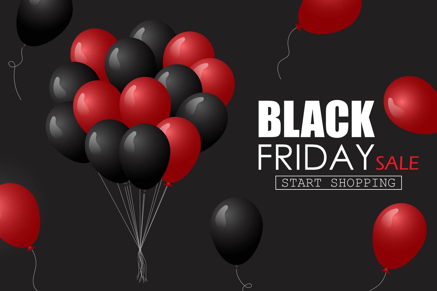 Black Friday sale vector