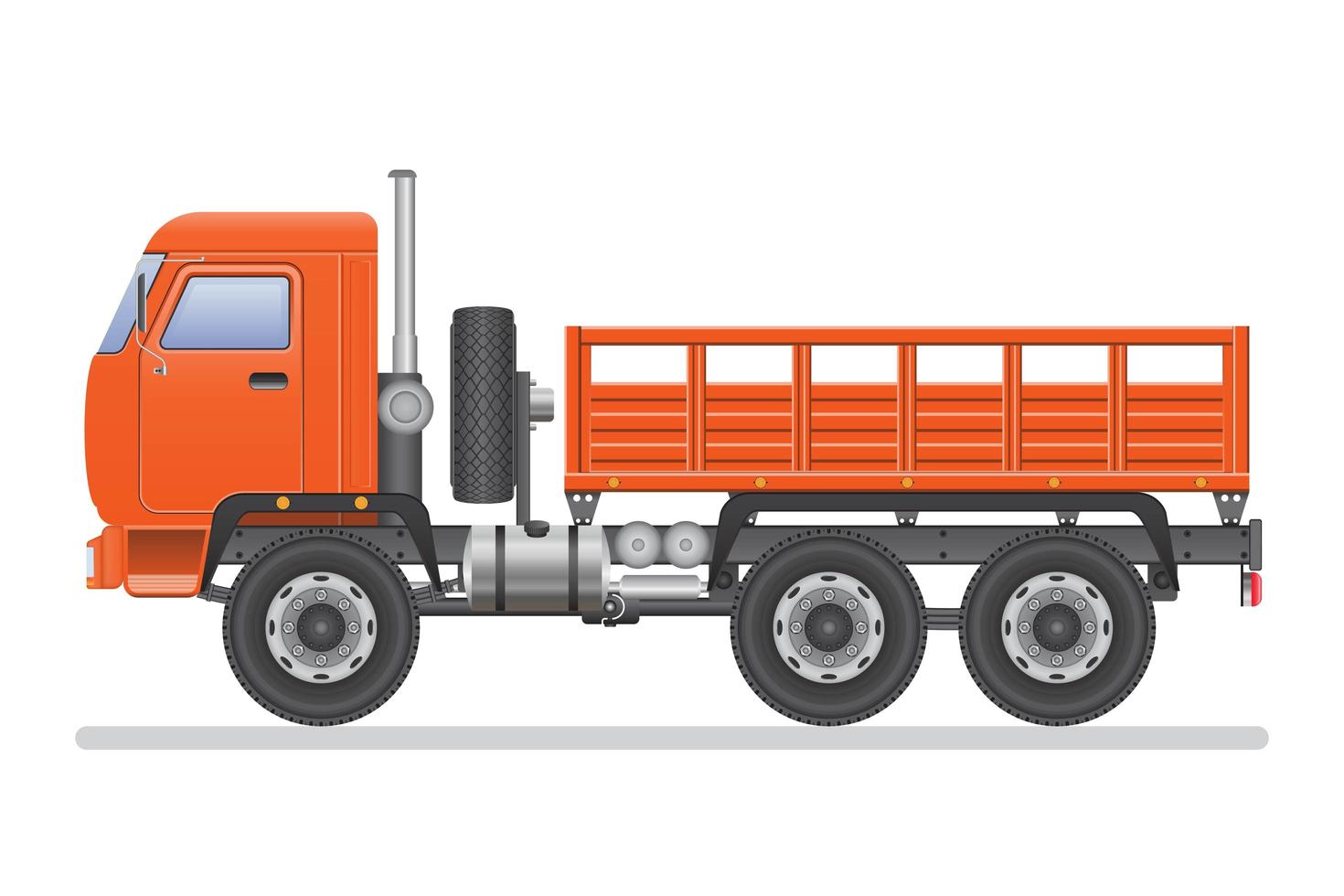 Empty truck isolated  vector