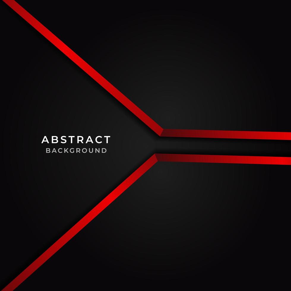 Red and black abstract background template vector