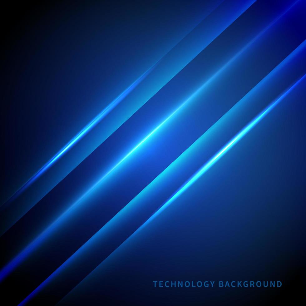 Diagonal laser line on dark blue background vector