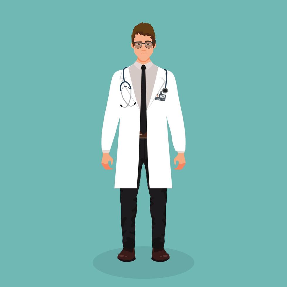 Doctor in flat design vector