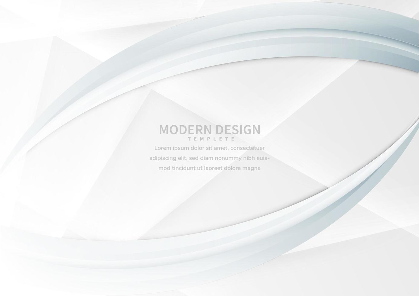 Abstract and modern white gradient background vector