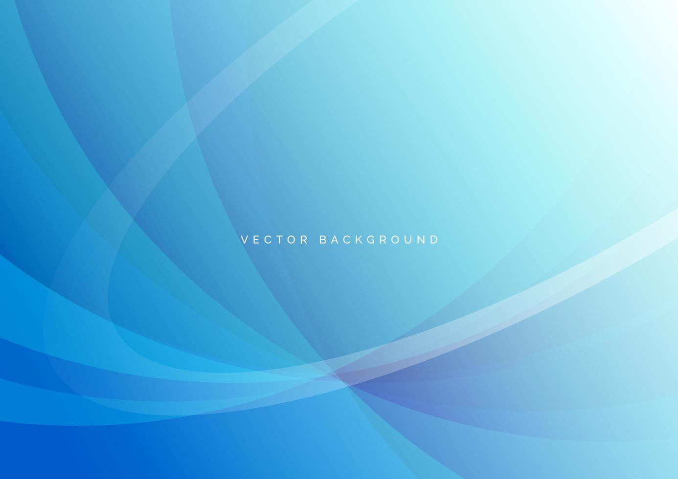 Abstract and elegant light blue curves background vector