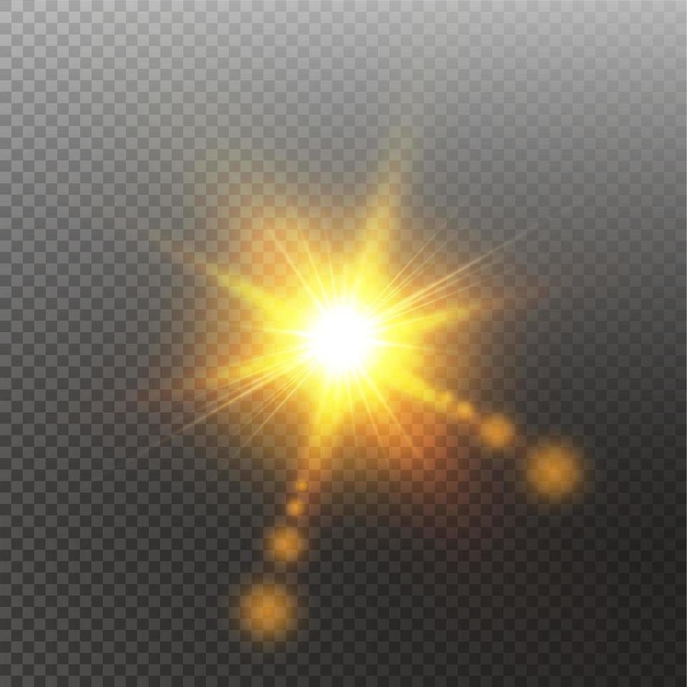 Sunlight special lens flare light effec vector