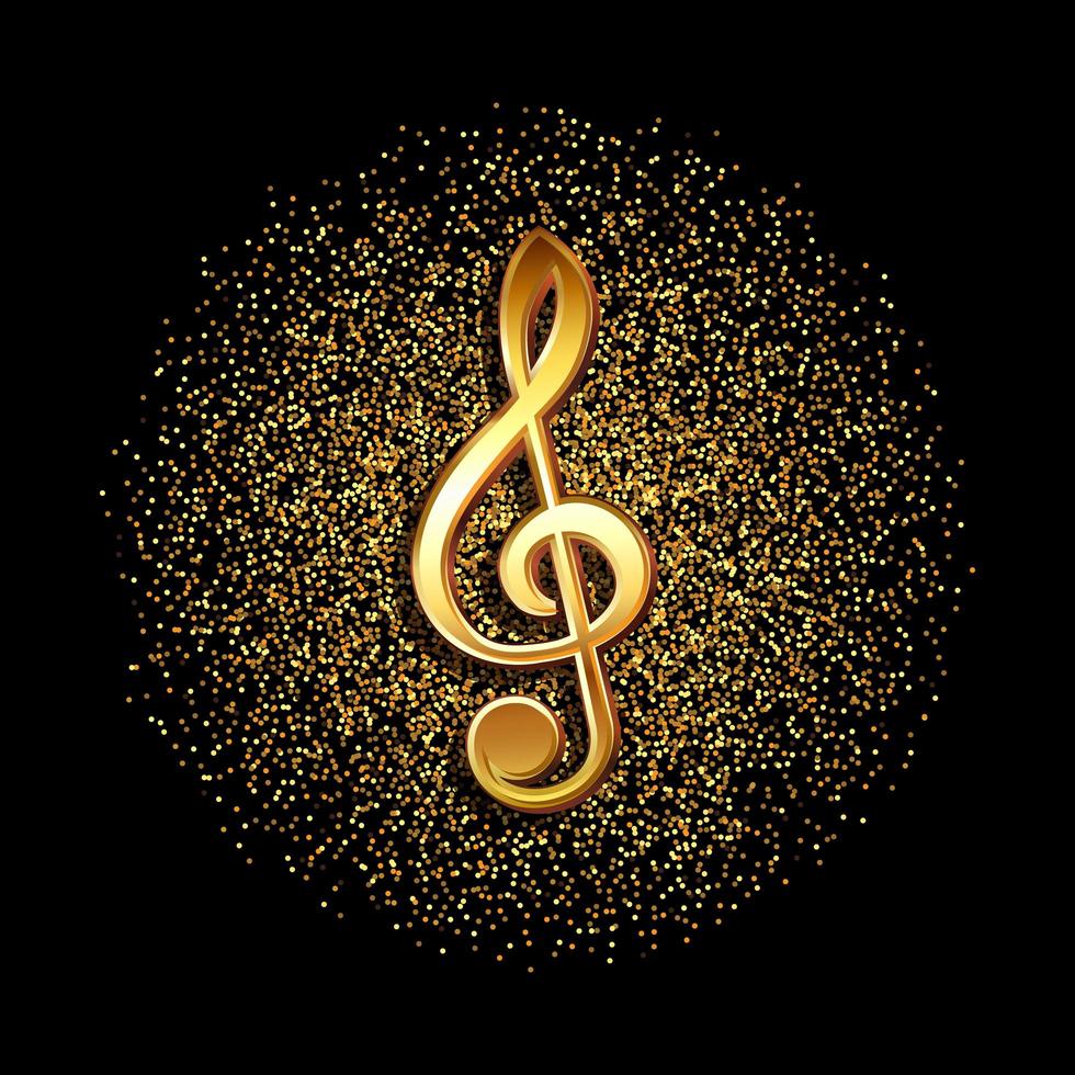 Clef music symbol vector