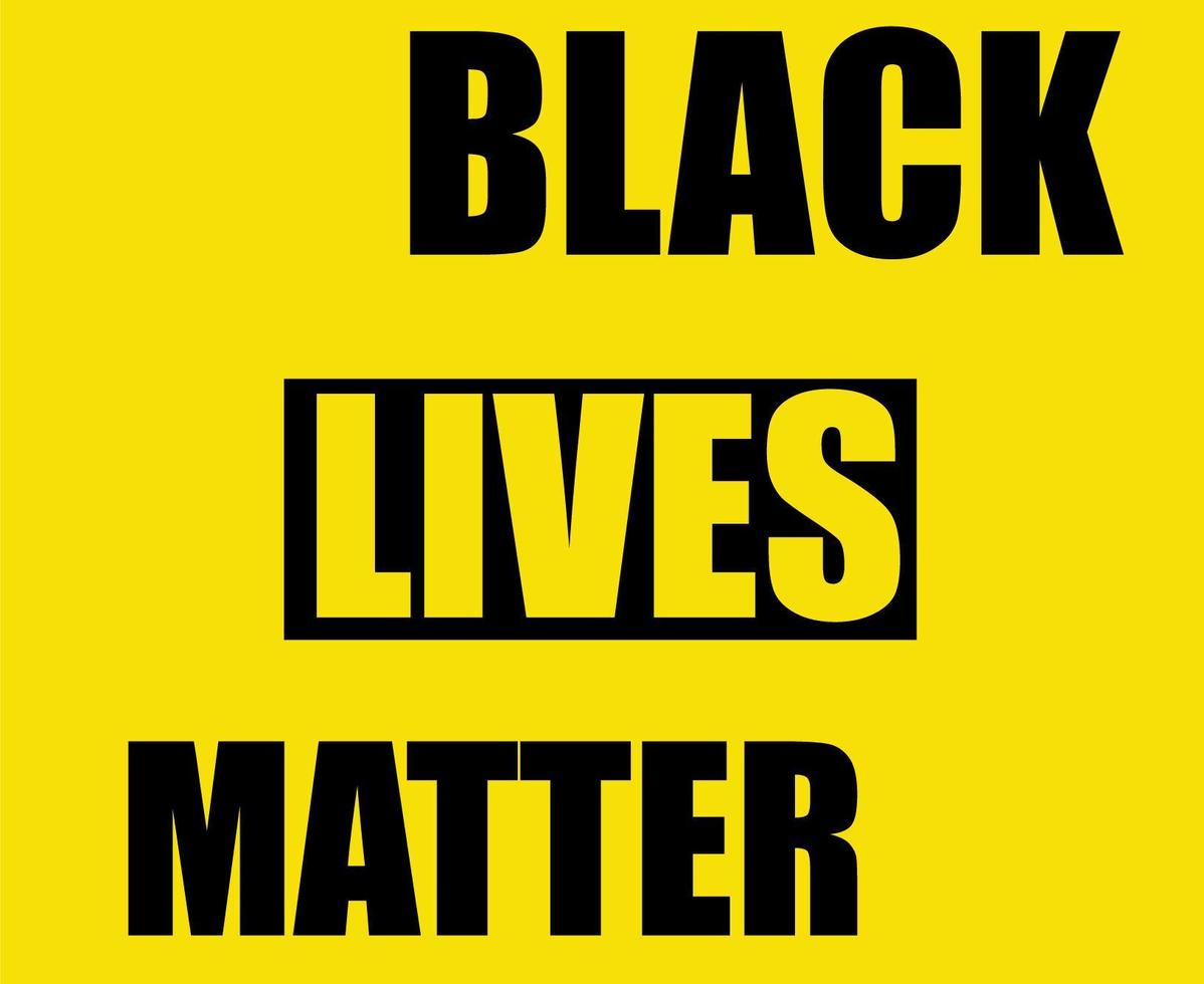 Symbol Black lives matter  vector