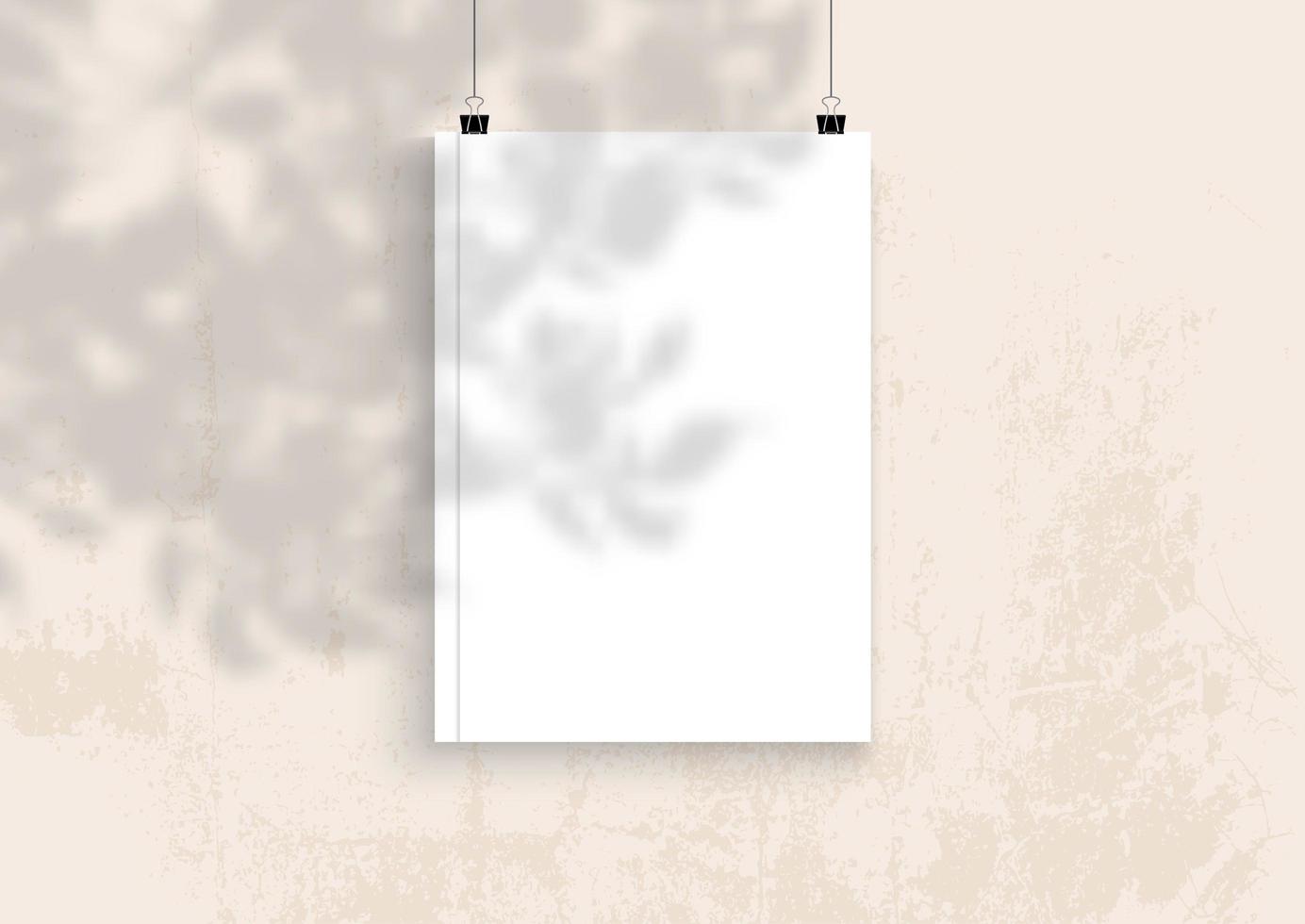 Blank book mock up vector