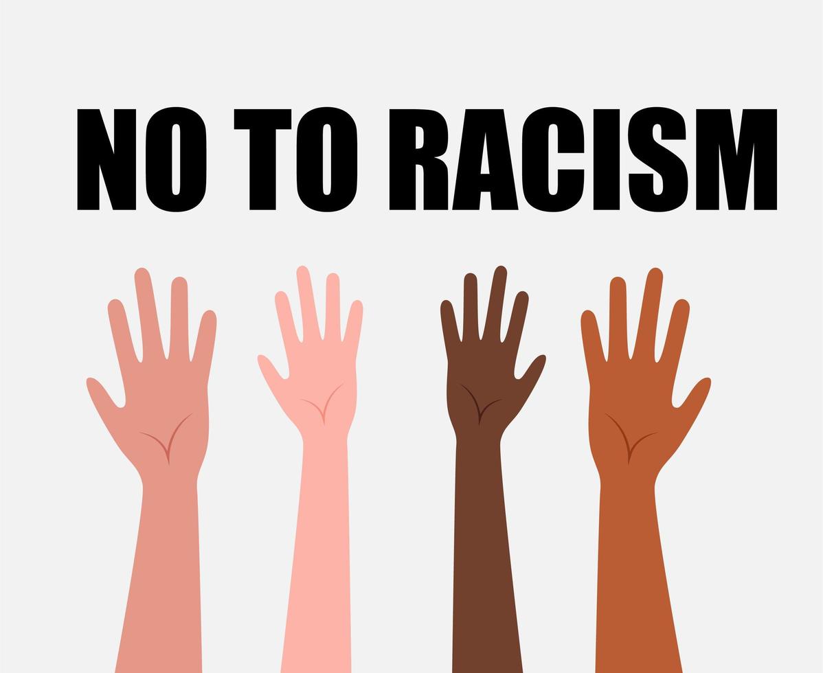 Design No To Racism vector