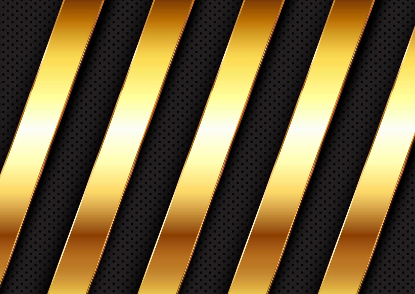 Abstract background with gold metallic bars  vector