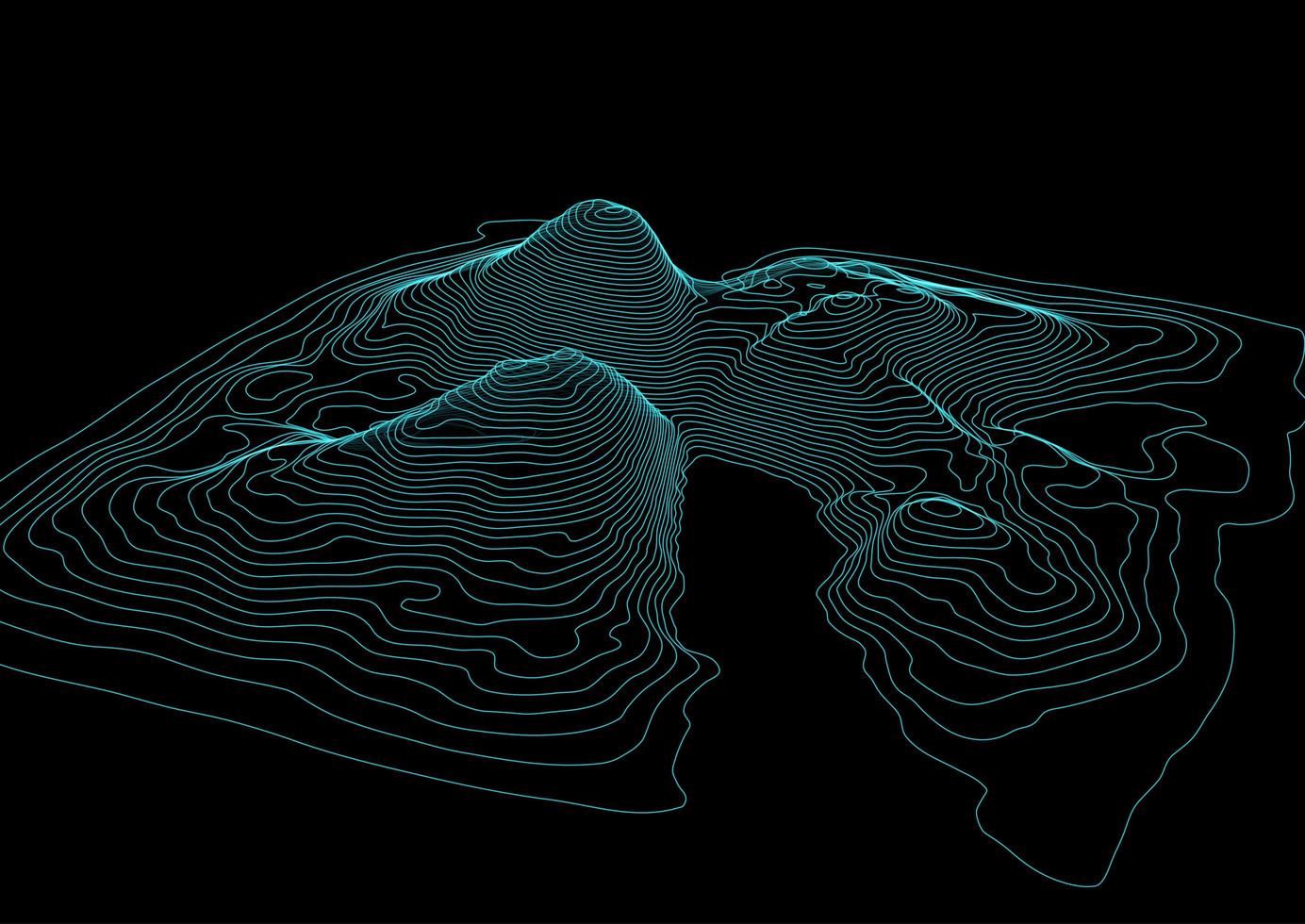 mapa topográfico del paisaje vector