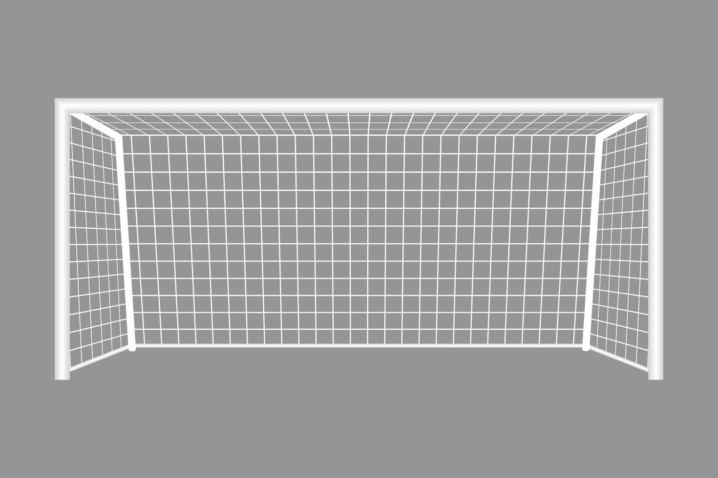 Soccer goal isolated  vector