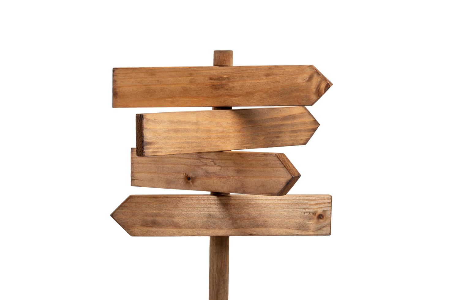 Wooden sign post  photo