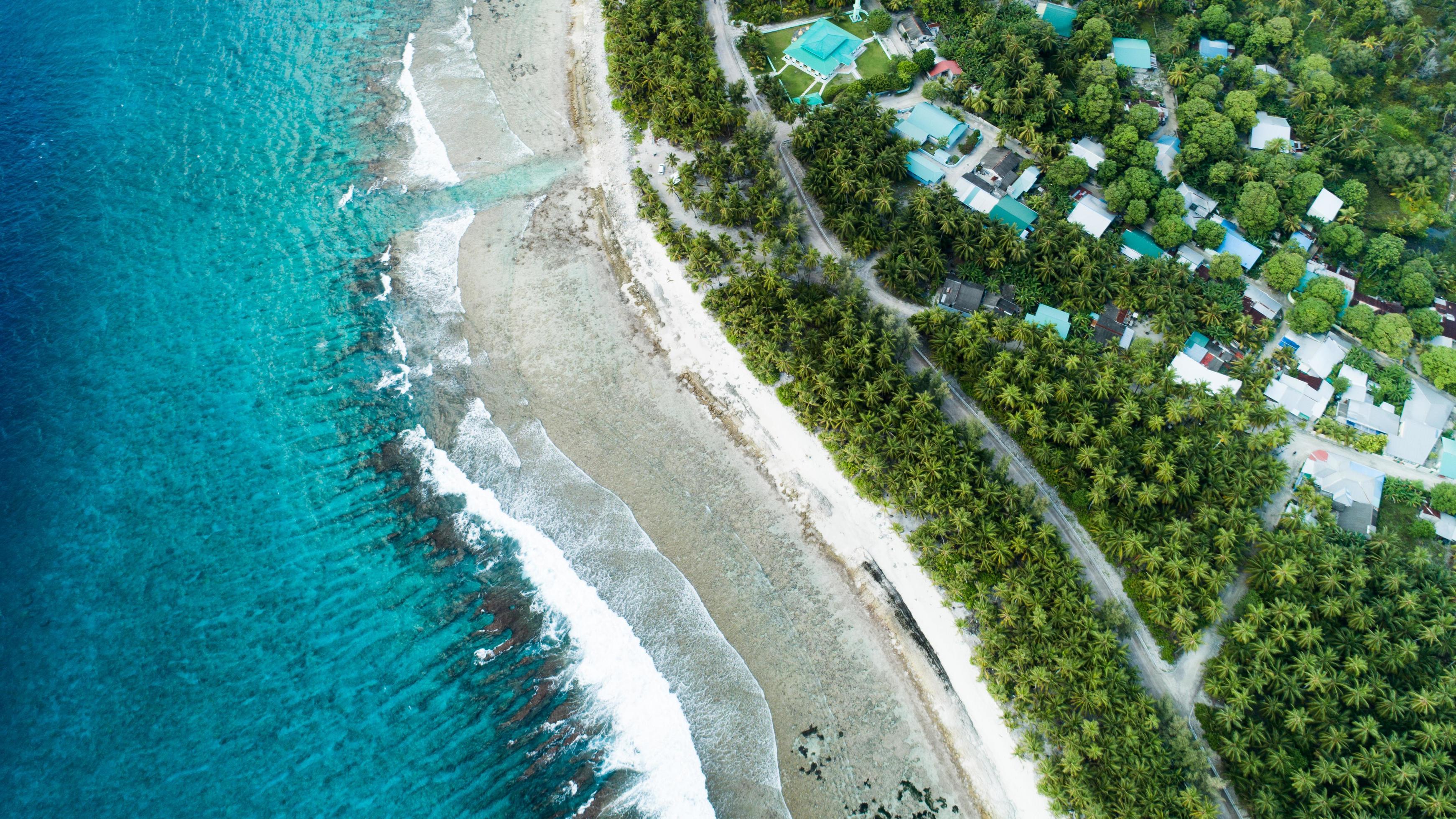 Aerial photo of the shoreline 1264157 Stock Photo at Vecteezy