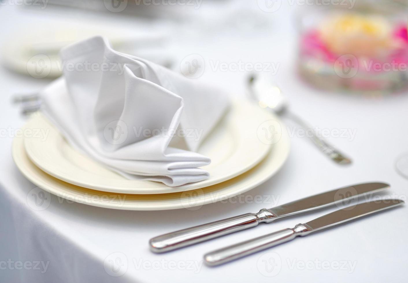 Table set for an event party photo