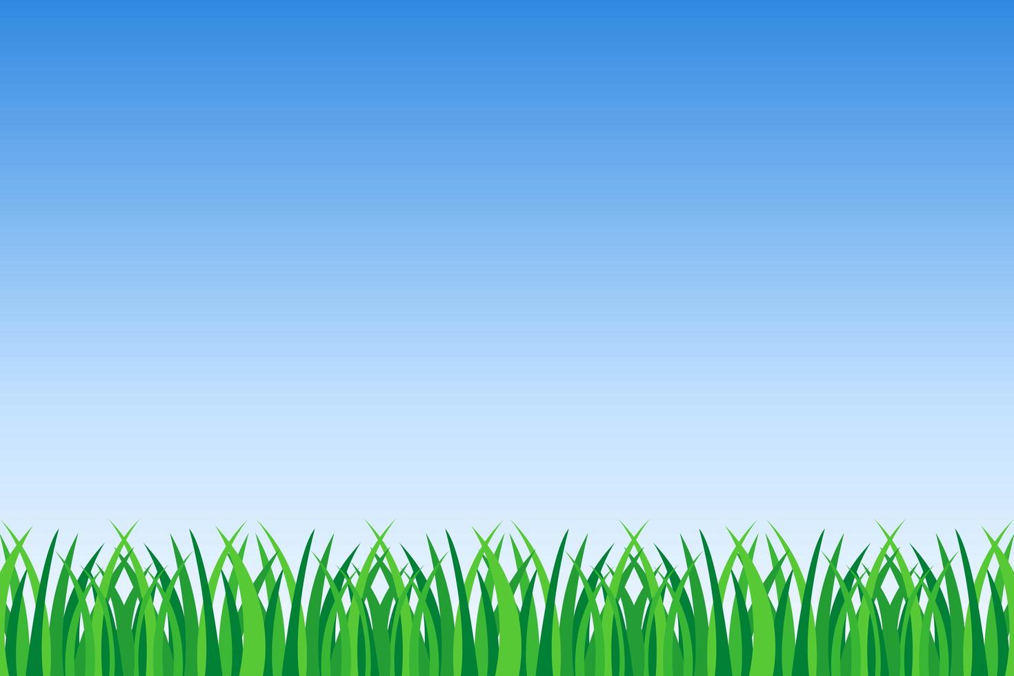 Green grass and blue sky background 1265717 Vector Art at Vecteezy