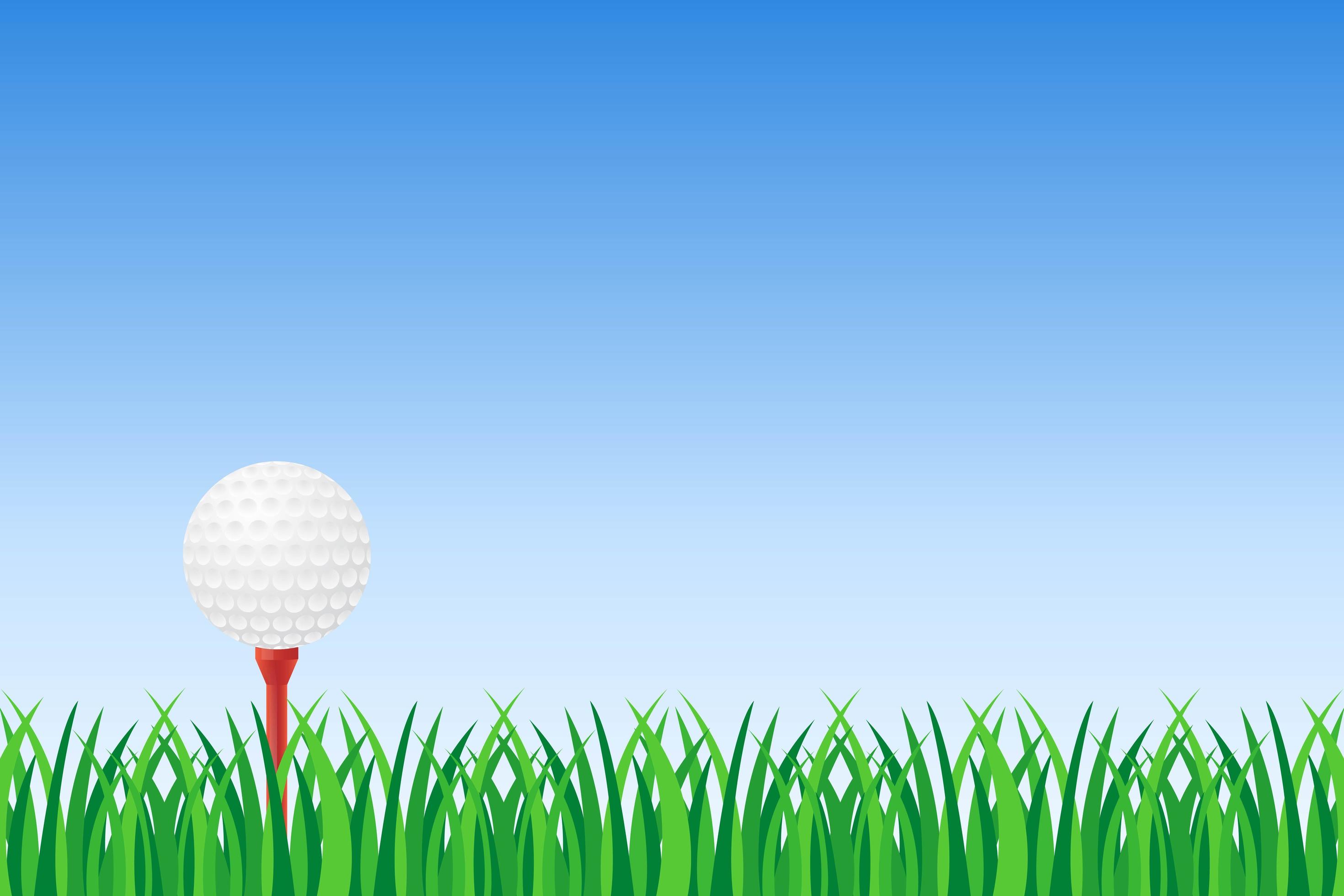 Golf ball on green grass 1265760 Vector Art at Vecteezy