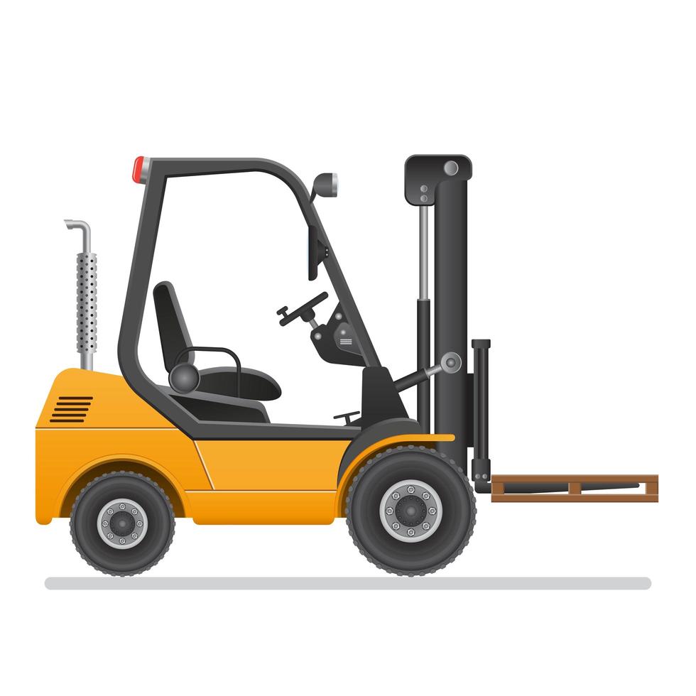 Forklift truck isolated  vector