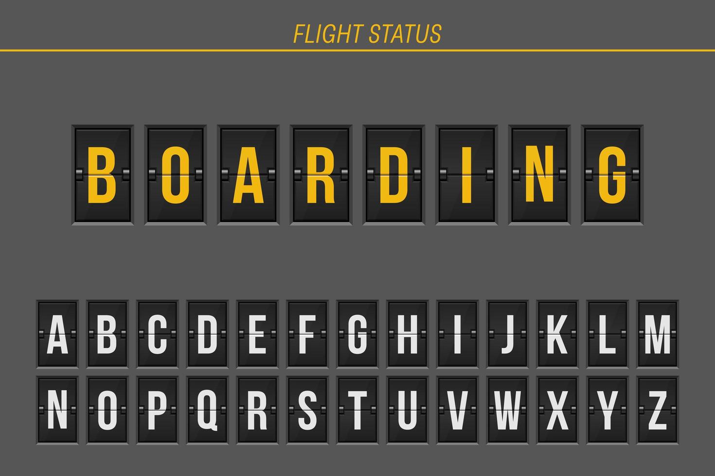 Boarding flight information  vector