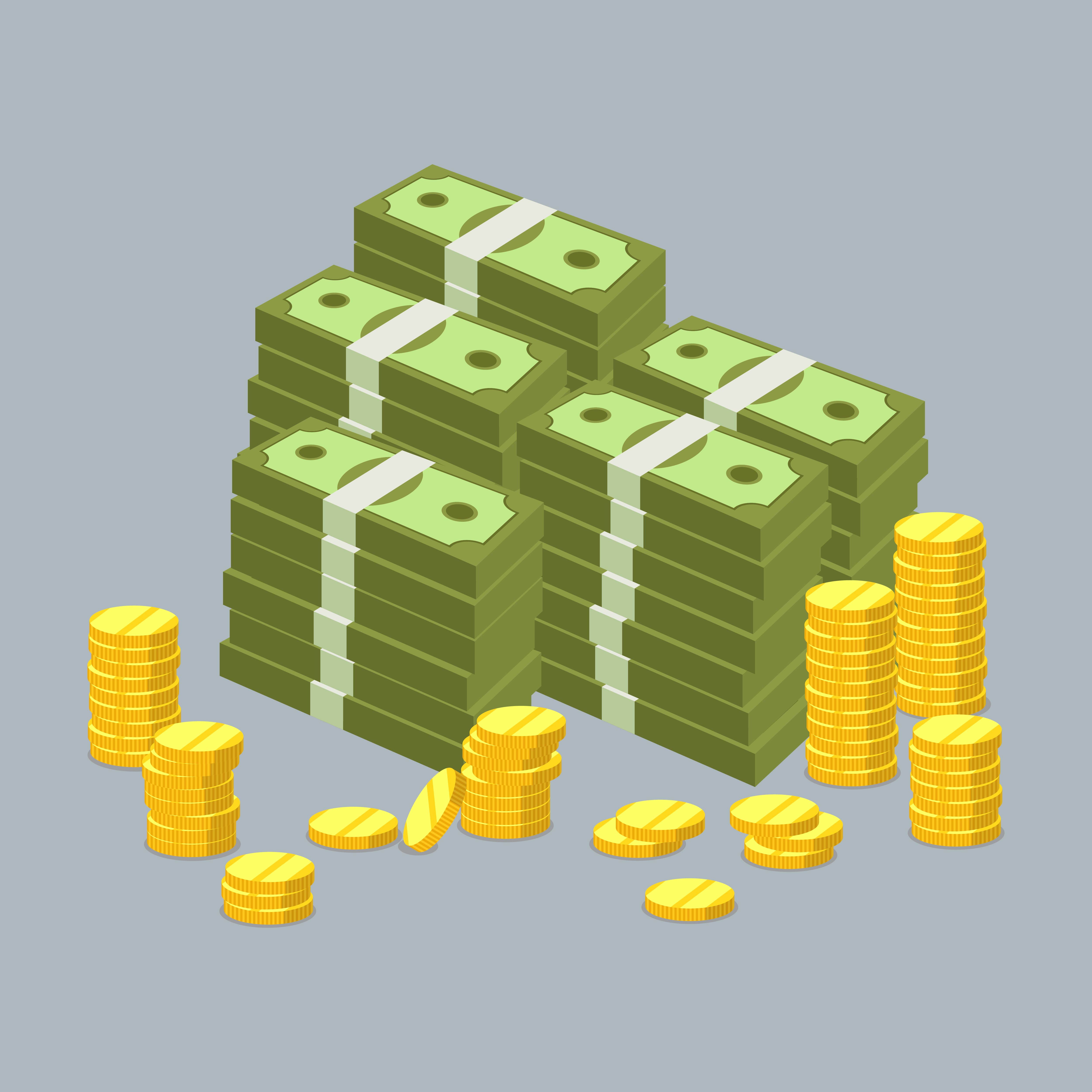 Collection of dollar coins and banknotes, money currency, cartoon money 1266100 Vector Art at Vecteezy Collection of dollar coins and banknotes, money currency, cartoon money 1266100 Vector Art at Vecteezy