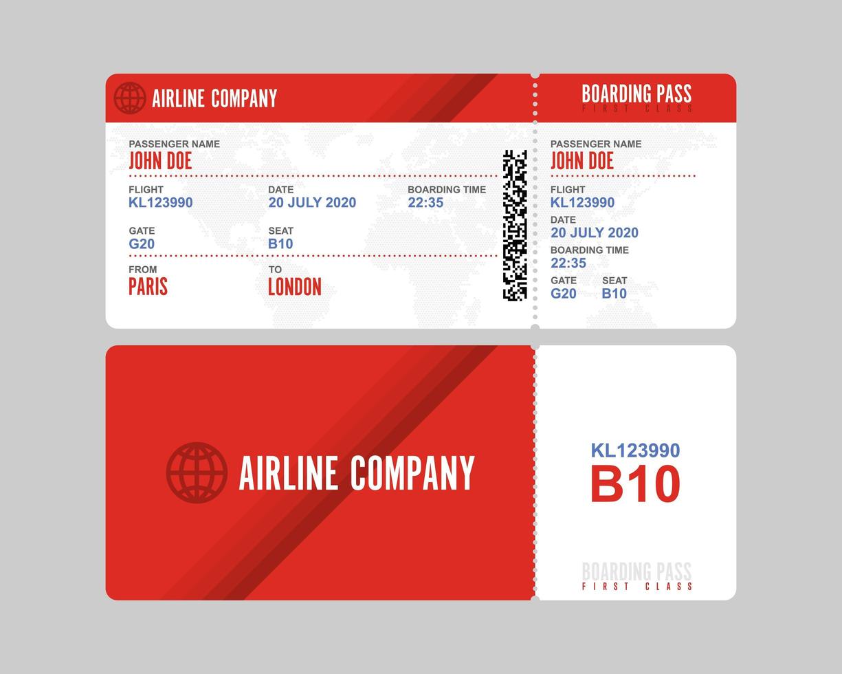 Boarding pass isolated  vector