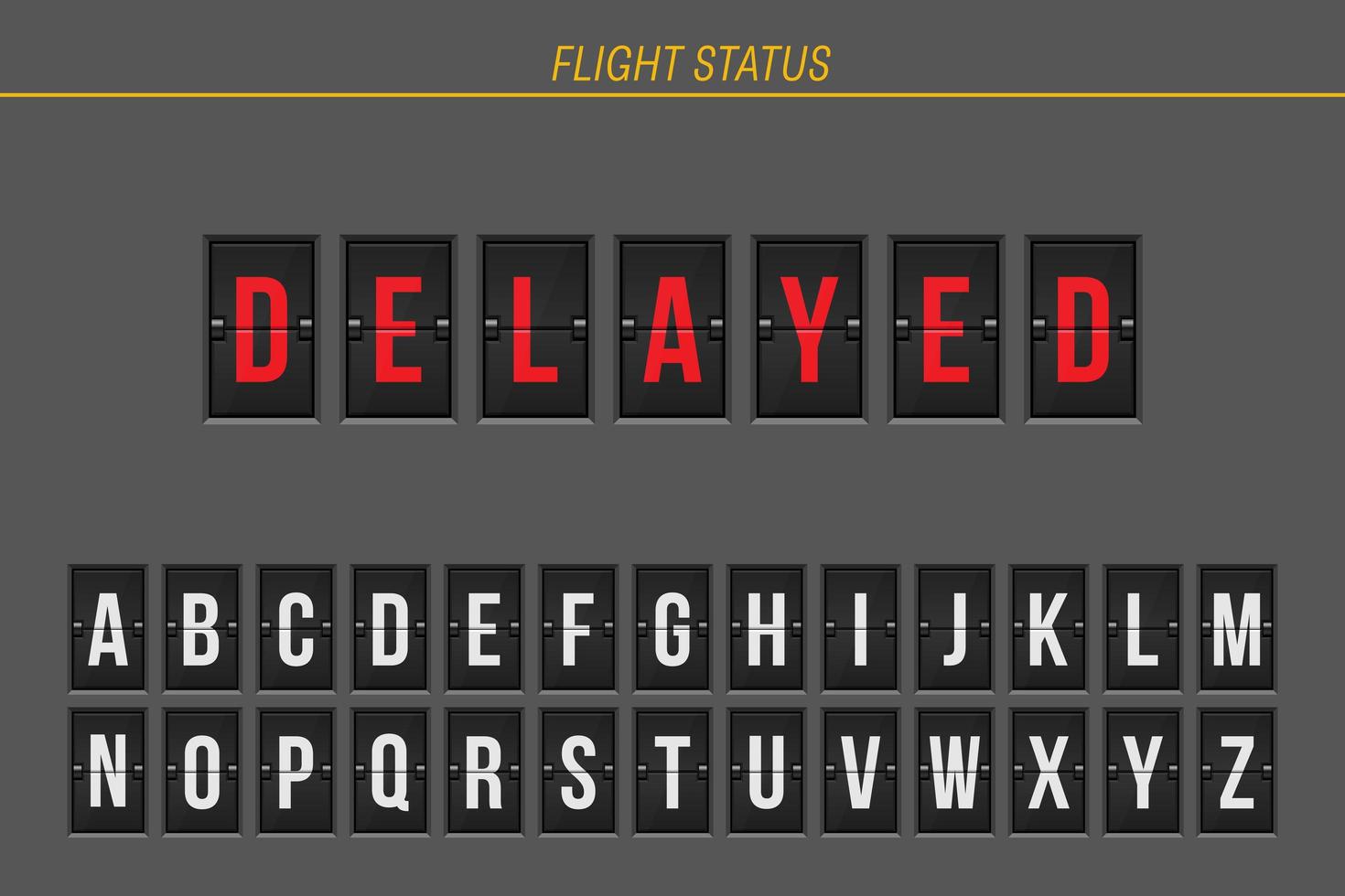 Delayed flight information vector