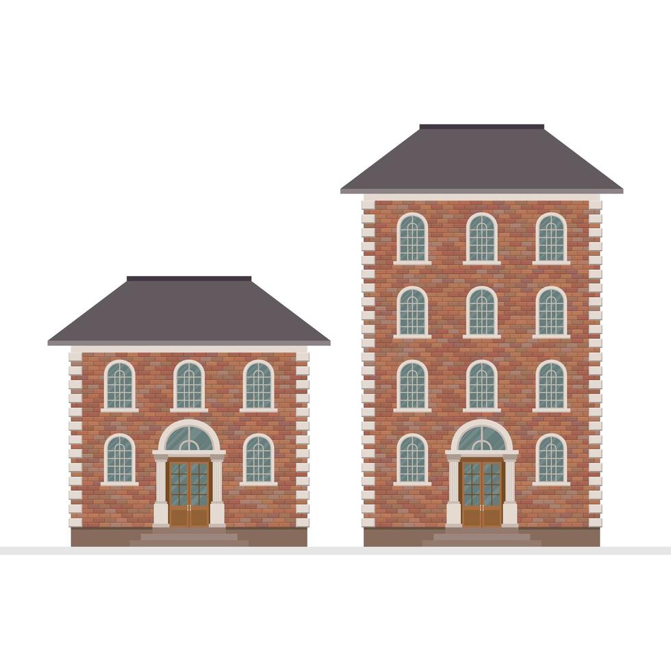 House building isolated  vector