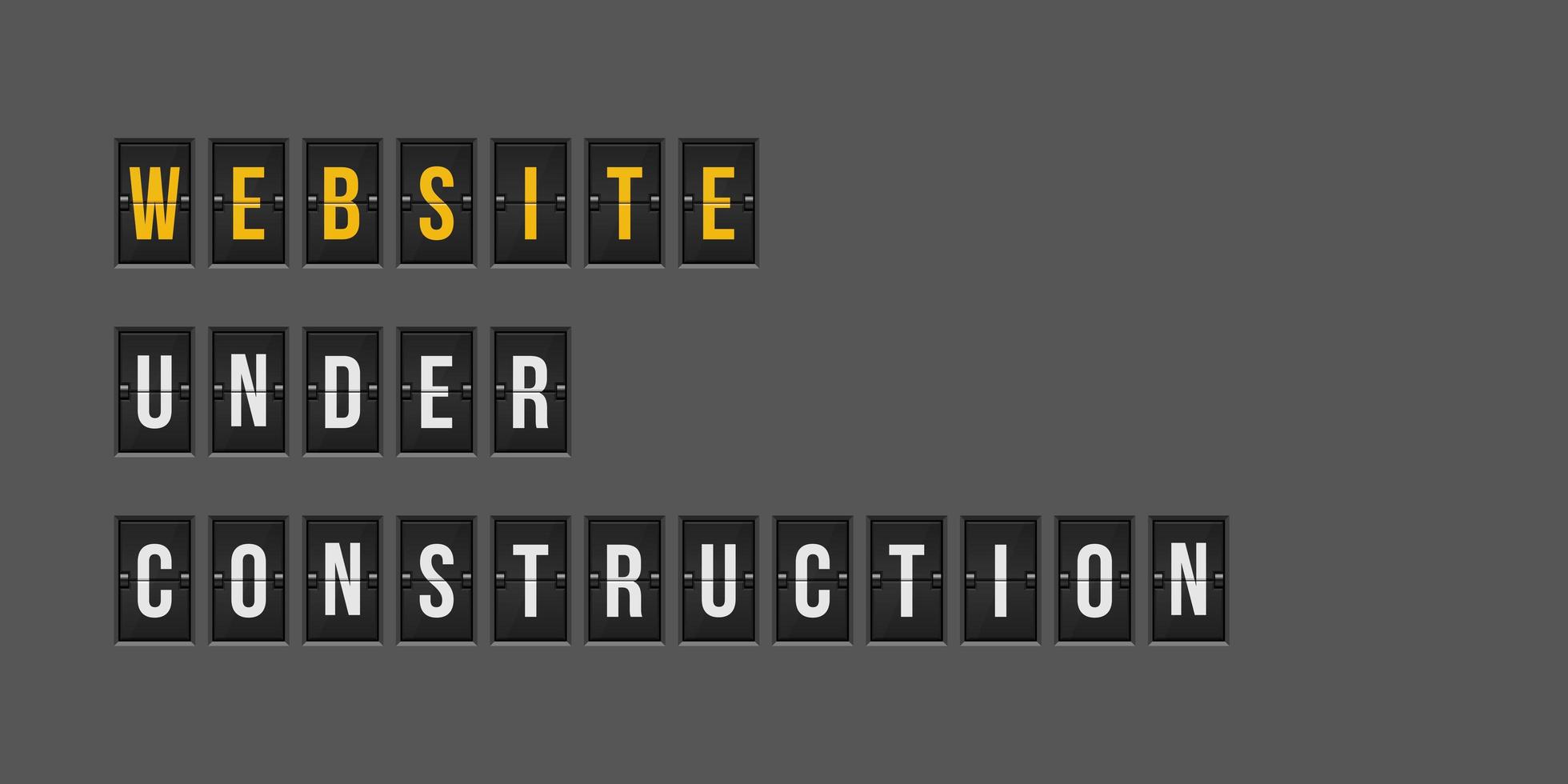 sitio web en construcción vector