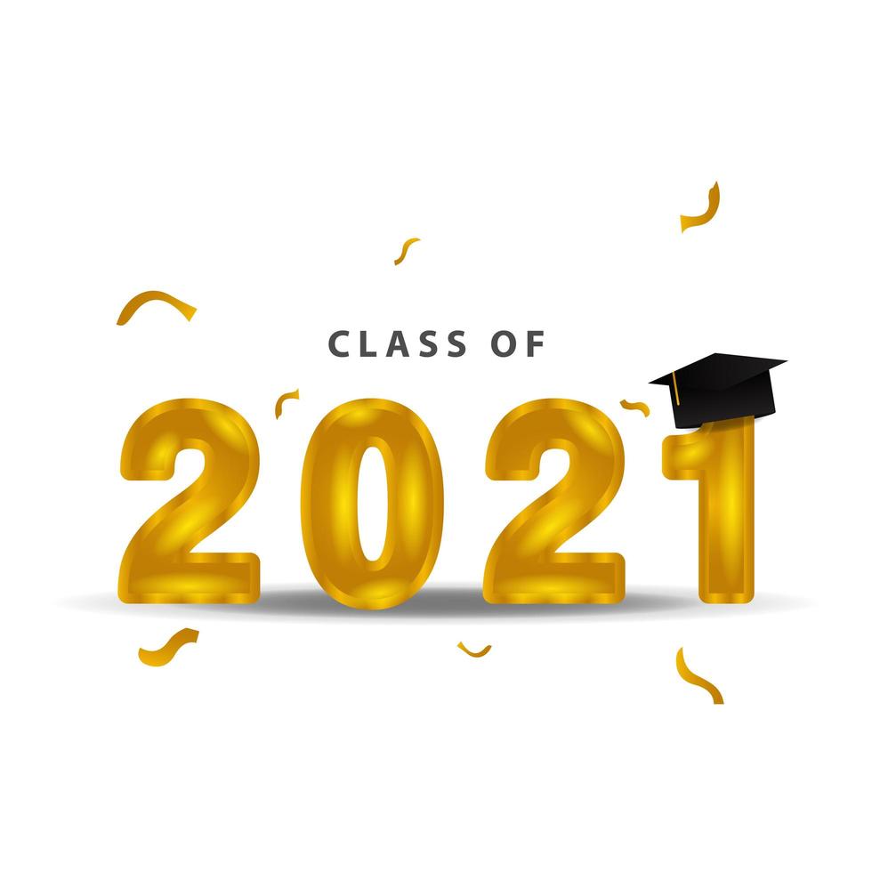 Graduation class of 2021, gold banner - Download Free Vectors, Clipart  Graphics & Vector Art