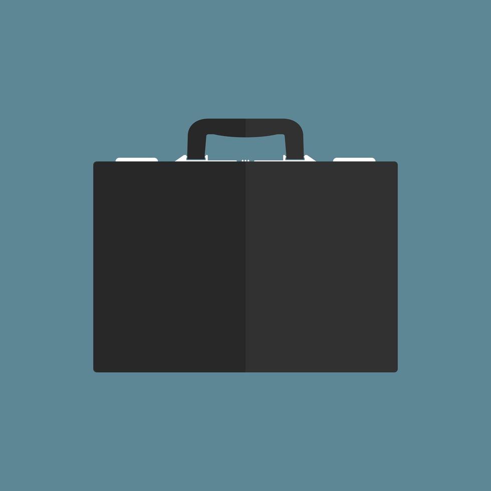 Briefcase in flat design vector