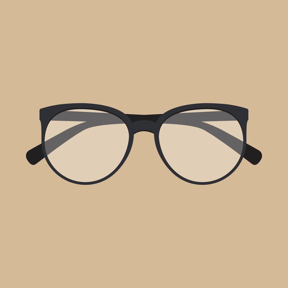 Glasses in flat design vector