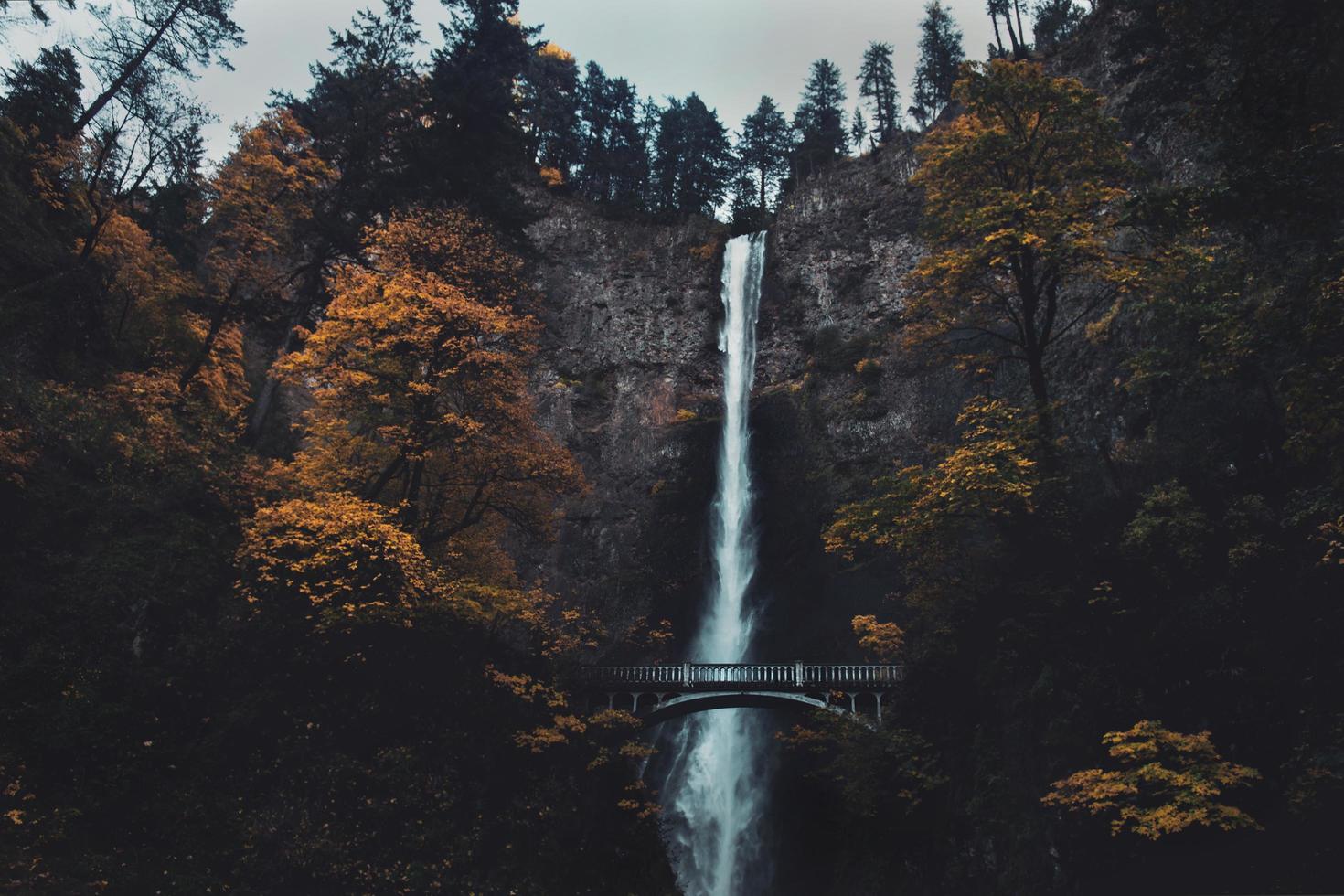 multnomah falls, oregon durante el día foto