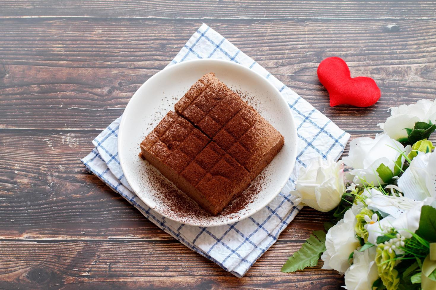 brownies de chocolate caseros foto