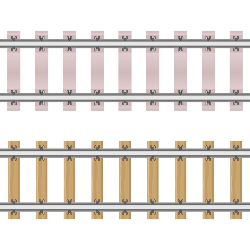 Railroads isolated on white  vector