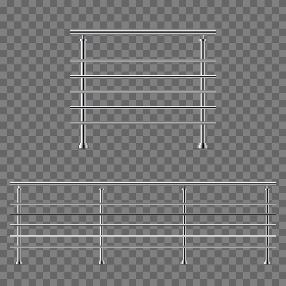 Two modern handrails vector