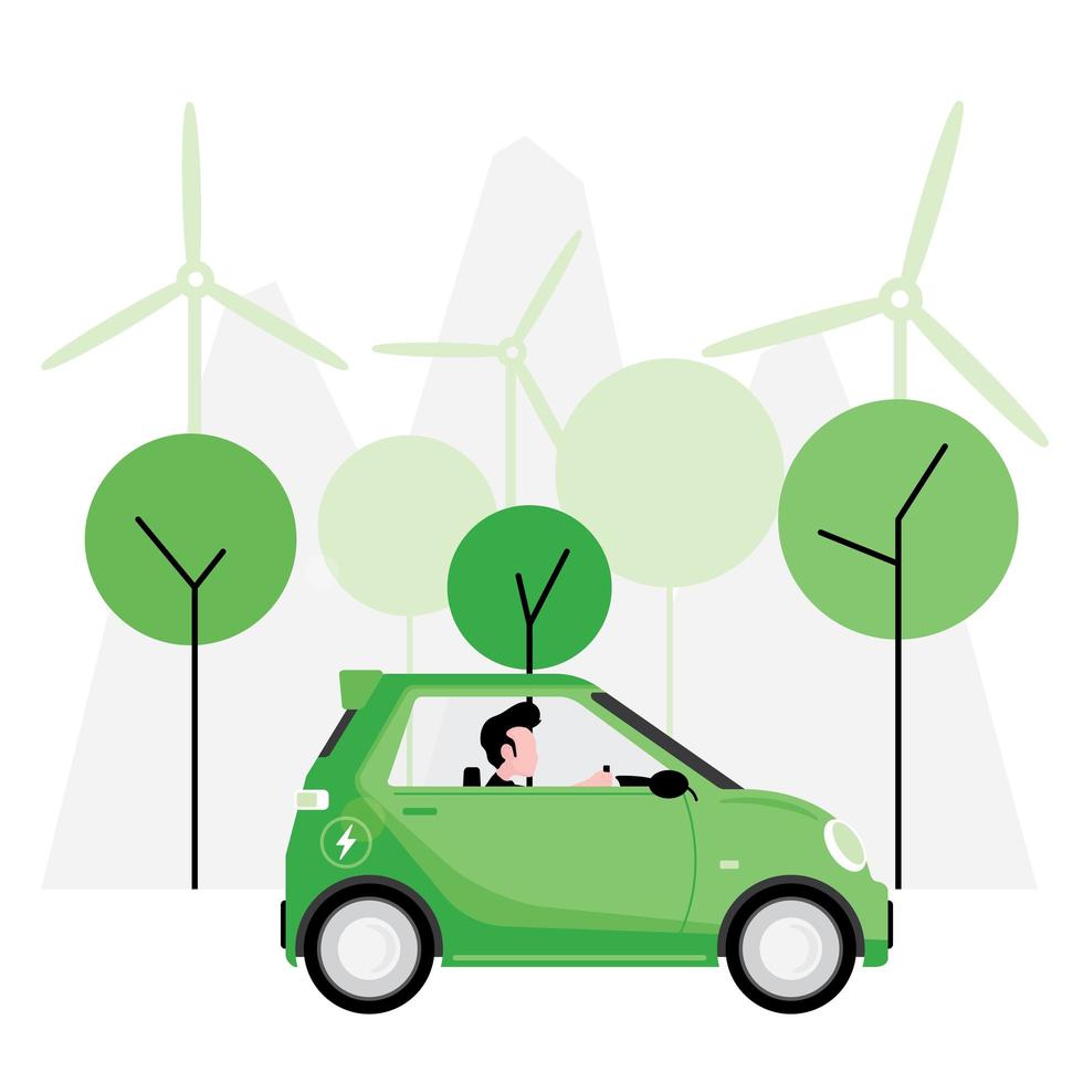 Green or alternative energy concept vector