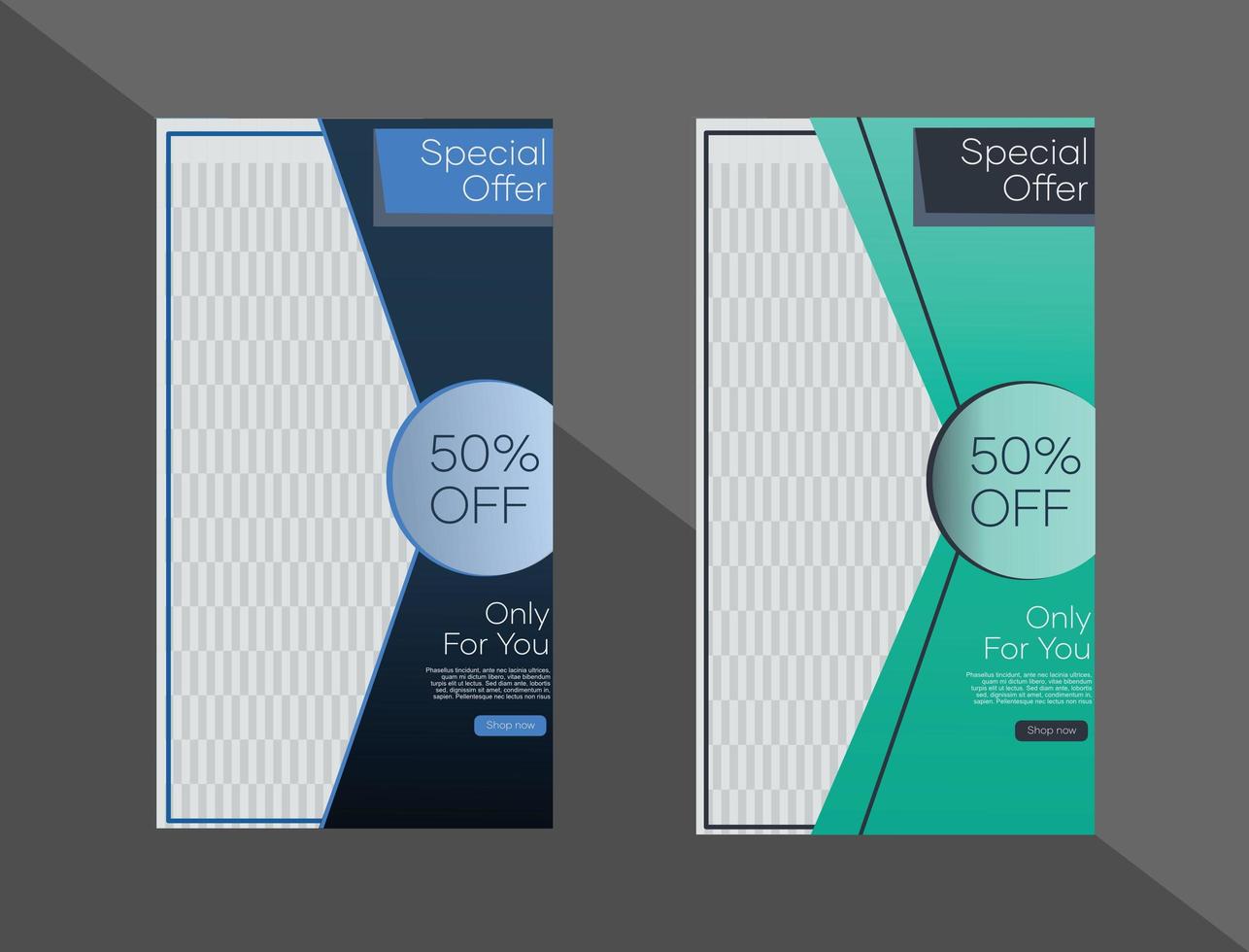 Social media story  vector