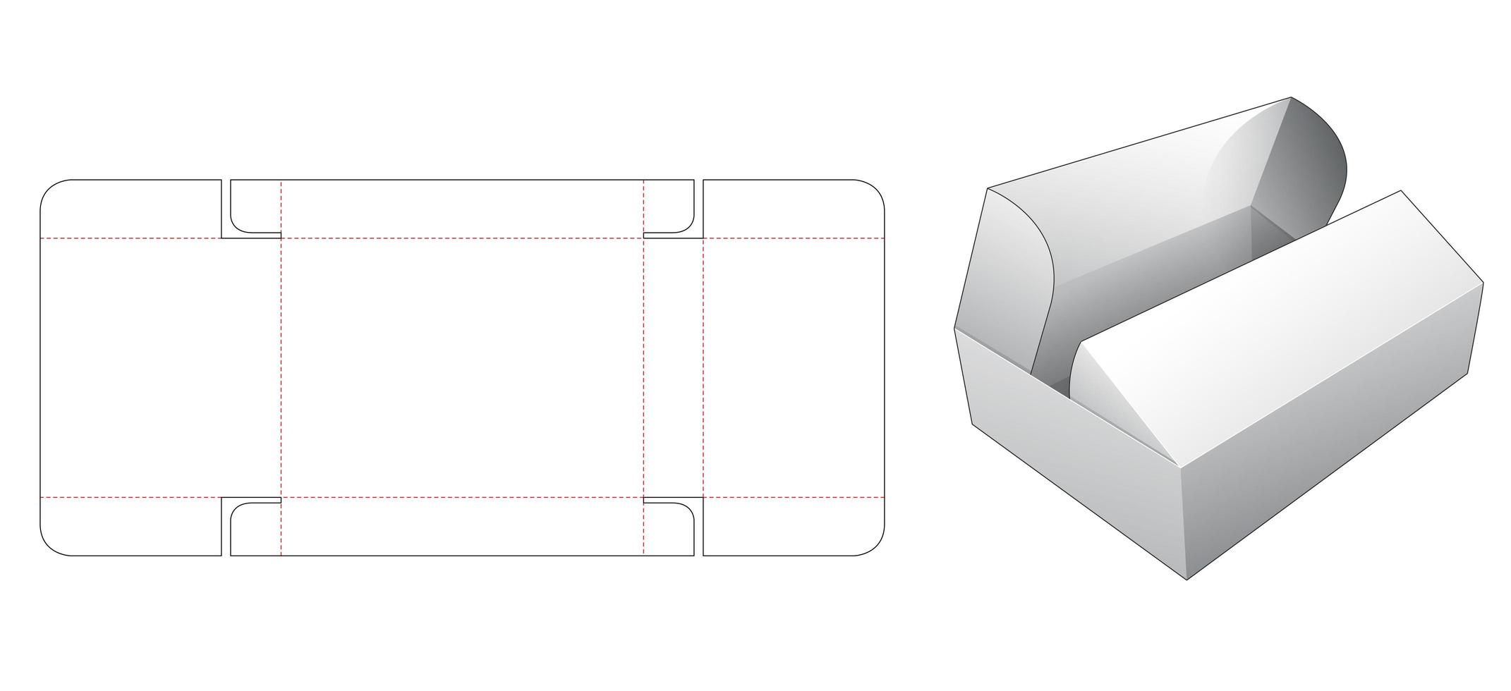 2 cajas abatibles vector