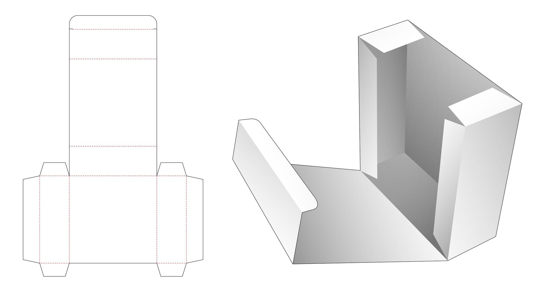 caja de comida con tapa vector