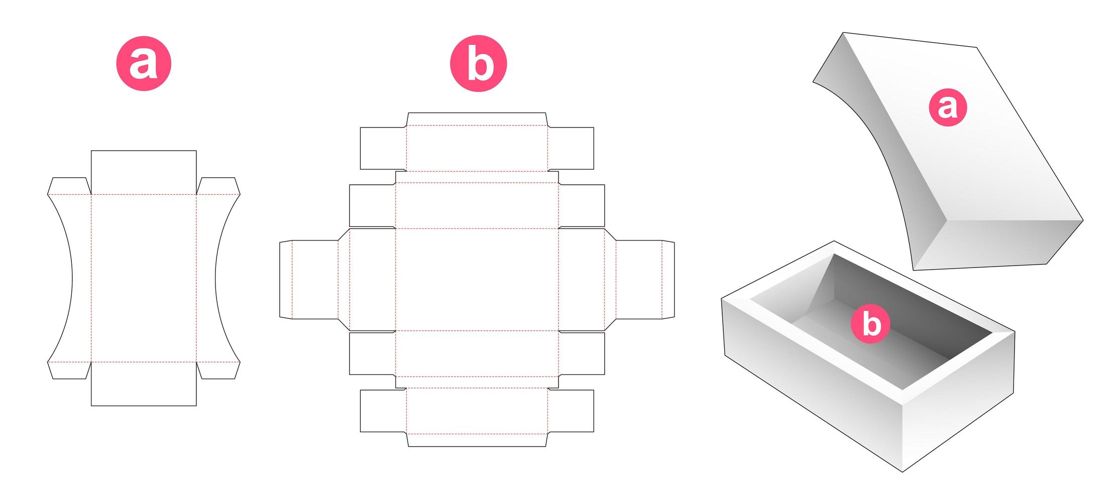 Soap box and lid vector